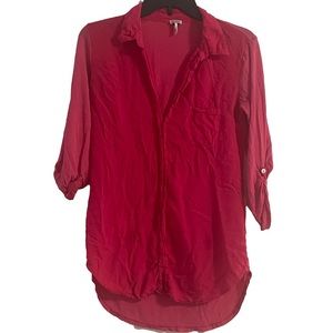 Splendid 3/4 Sleeve Pink Blouse